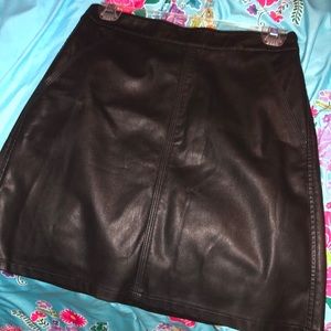 Leather skirt